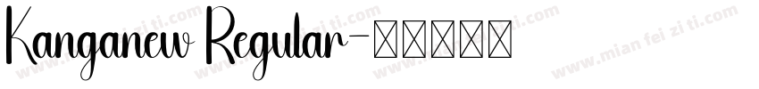 Kanganew Regular字体转换